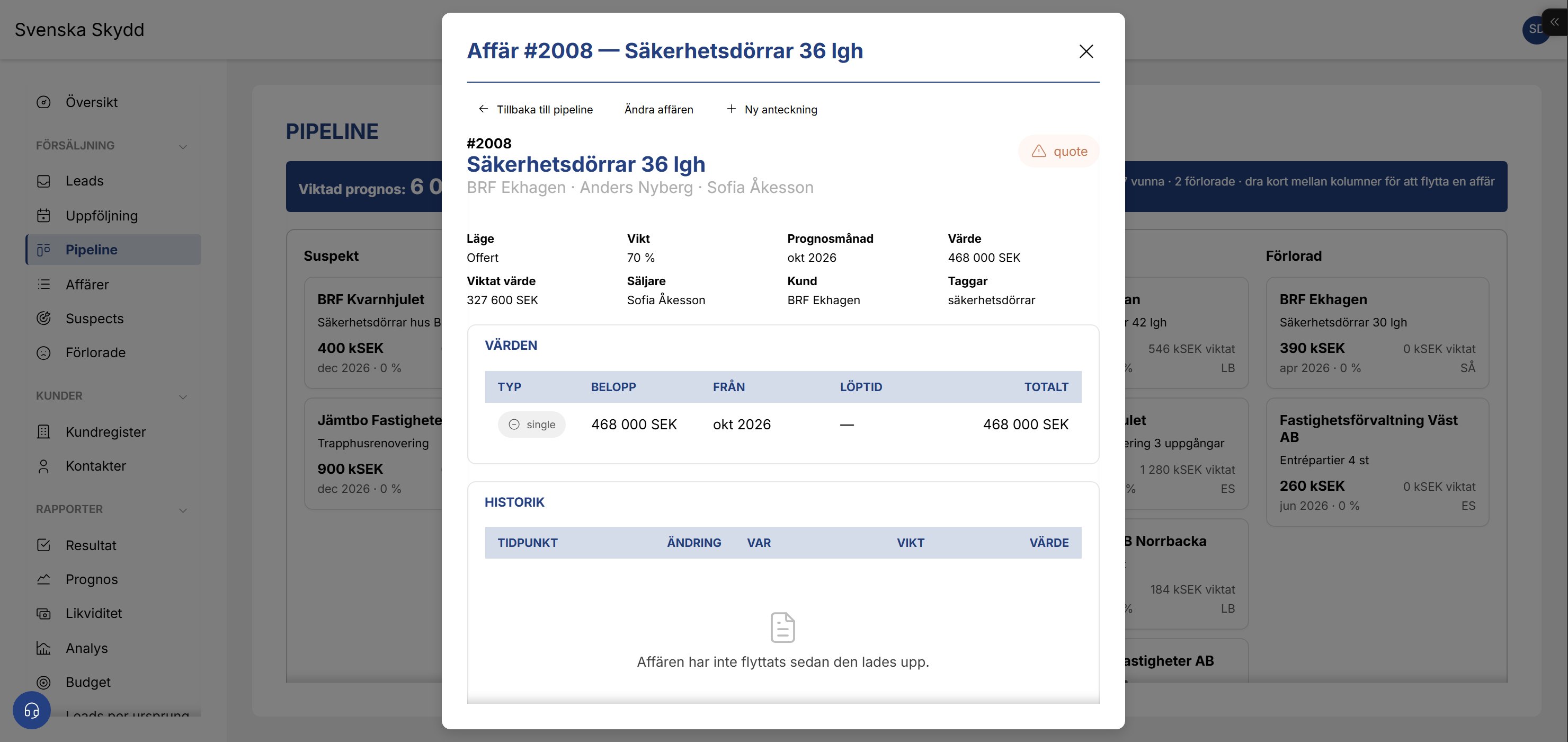 En affär